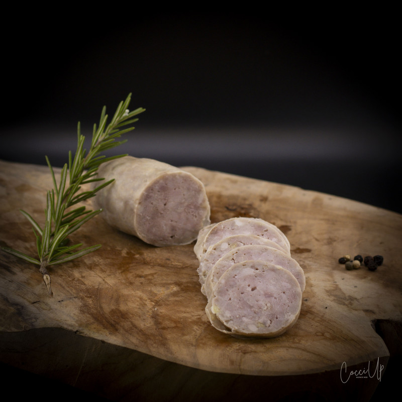 Saucisson à l'ail en tranches
