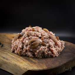 Farce fine porc marrons Cognac