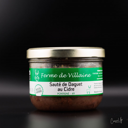 Sauté de daguet au cidre et aux pommes (350g)