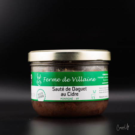 Sauté de daguet au cidre et aux pommes (350g)