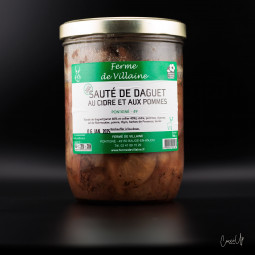 Sauté de daguet au cidre et aux pommes (700g)